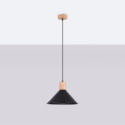 Lühter JAGA 1xE27/15W/230V d. 30 cm must