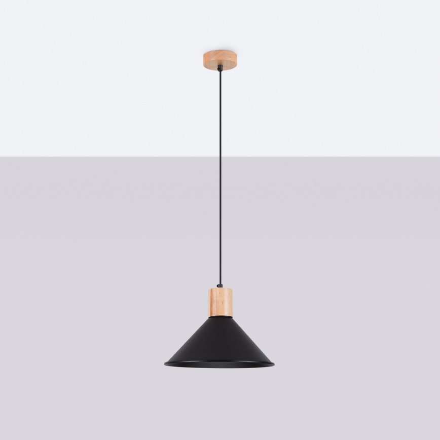 Lühter JAGA 1xE27/15W/230V d. 30 cm must