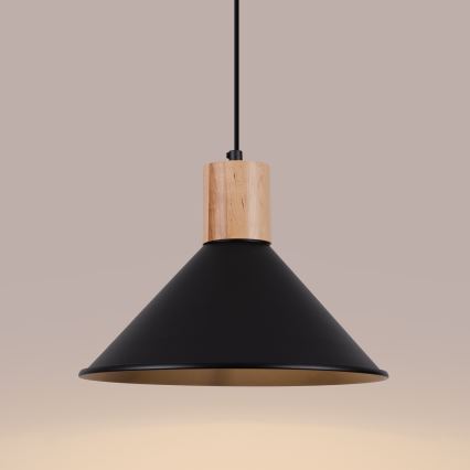 Lühter JAGA 1xE27/15W/230V d. 30 cm must