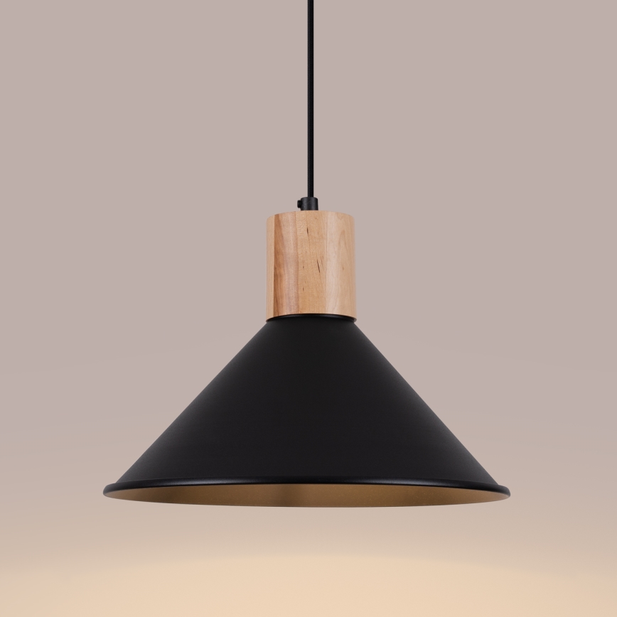 Lühter JAGA 1xE27/15W/230V d. 30 cm must
