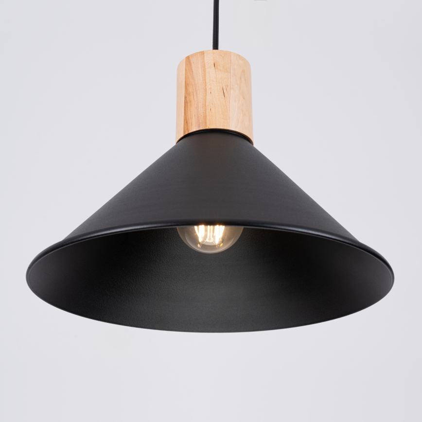 Lühter JAGA 1xE27/15W/230V d. 30 cm must
