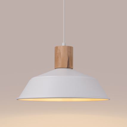 Lühter FANO 1xE27/15W/230V d. 34 cm valge