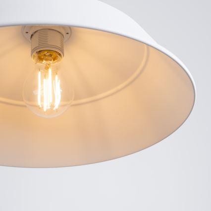 Lühter FANO 1xE27/15W/230V d. 34 cm valge