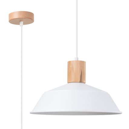 Lühter FANO 1xE27/15W/230V d. 34 cm valge