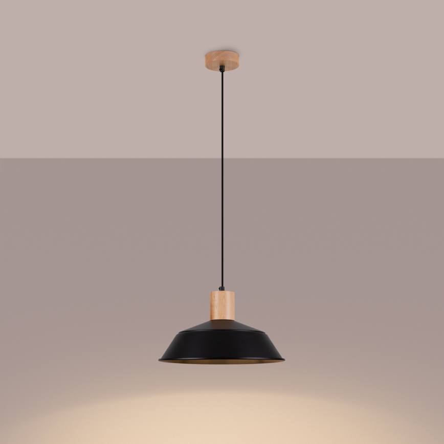 Lühter FANO 1xE27/15W/230V d. 34 cm must