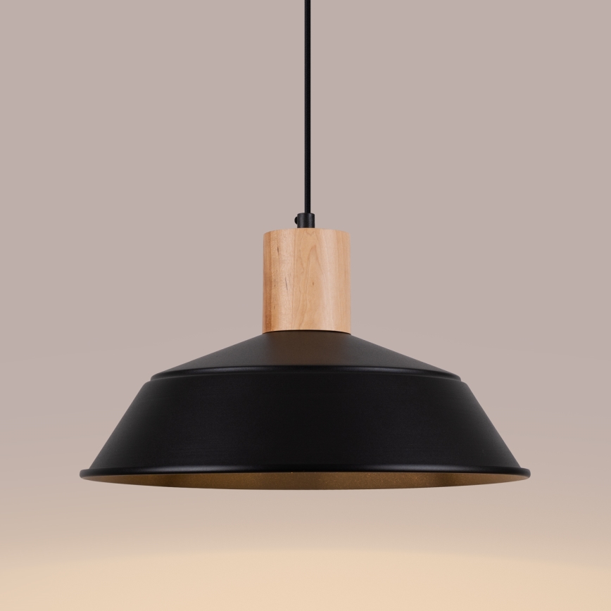 Lühter FANO 1xE27/15W/230V d. 34 cm must