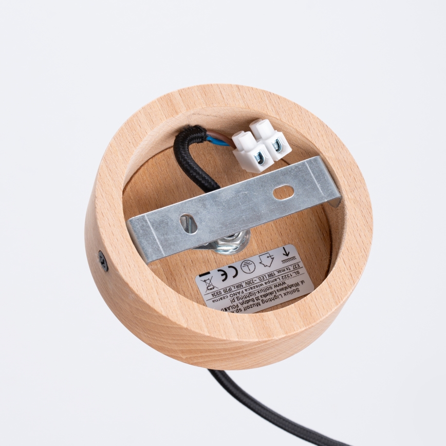 Lühter FANO 1xE27/15W/230V d. 34 cm must