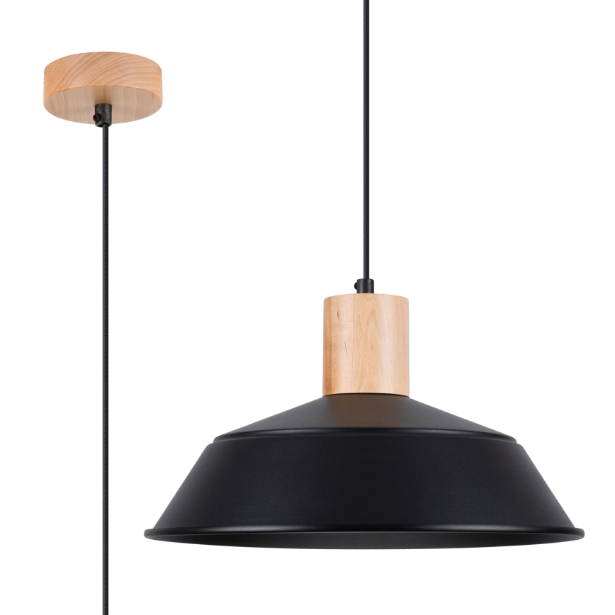 Lühter FANO 1xE27/15W/230V d. 34 cm must