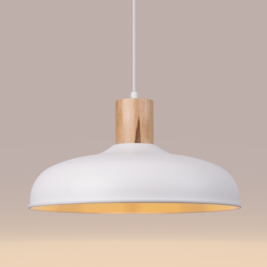 Lühter INDY 1xE27/15W/230V d. 38 cm valge