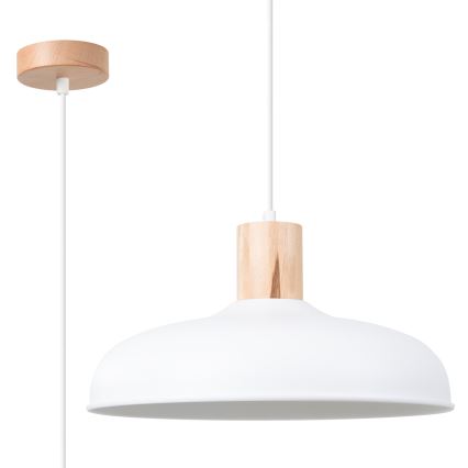 Lühter INDY 1xE27/15W/230V d. 38 cm valge