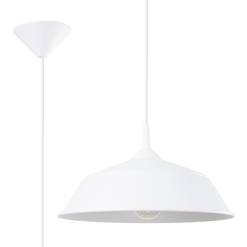 Lühter FRIKA 1xE27/15W/230V d. 34 cm valge