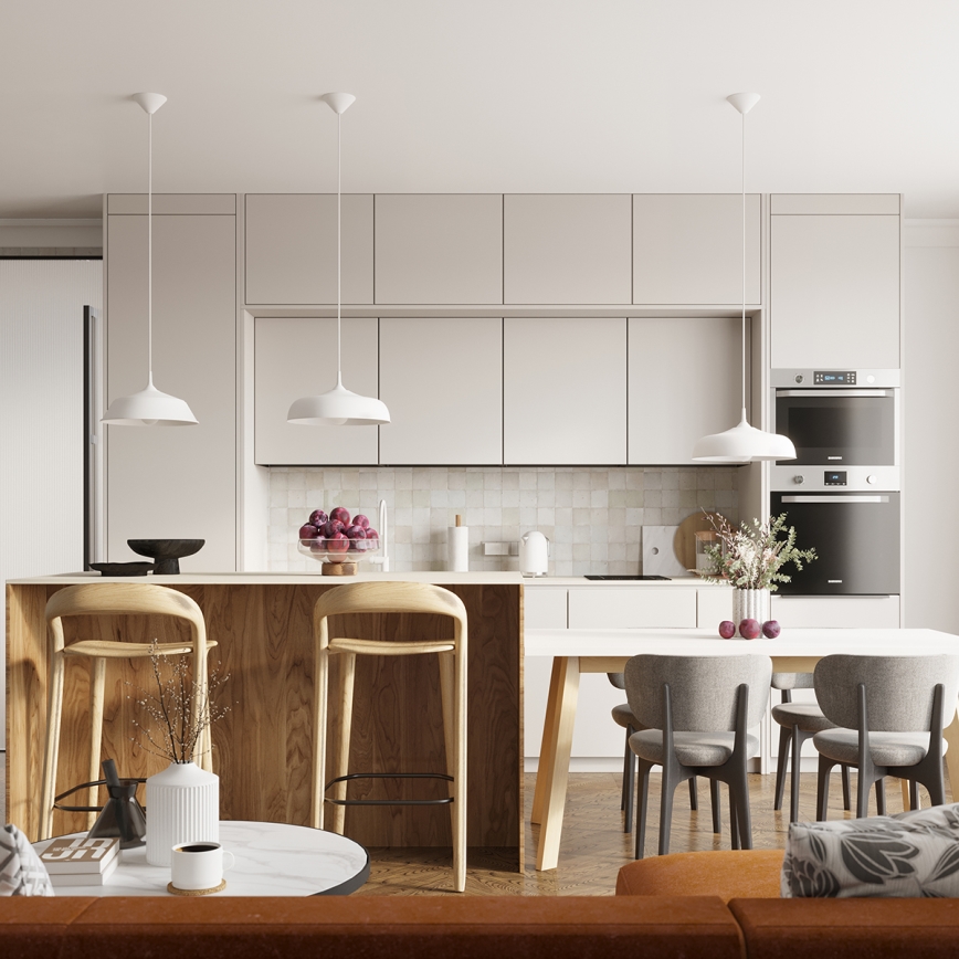 Lühter GINA 1xE27/15W/230V d. 38 cm valge