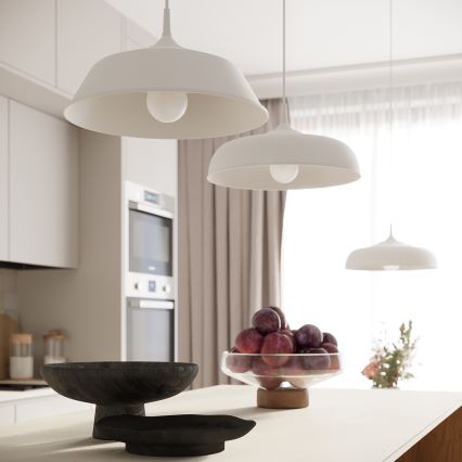 Lühter GINA 1xE27/15W/230V d. 38 cm valge