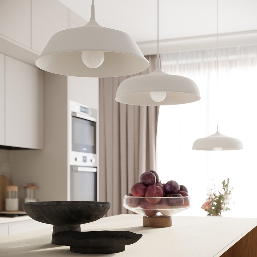 Lühter GINA 1xE27/15W/230V d. 38 cm valge
