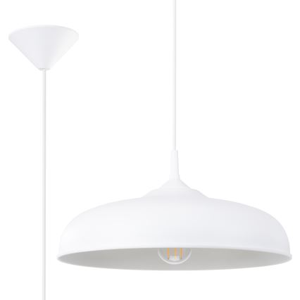 Lühter GINA 1xE27/15W/230V d. 38 cm valge