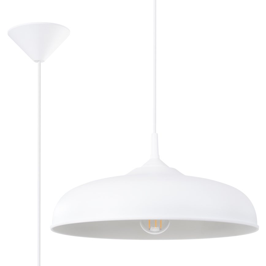 Lühter GINA 1xE27/15W/230V d. 38 cm valge