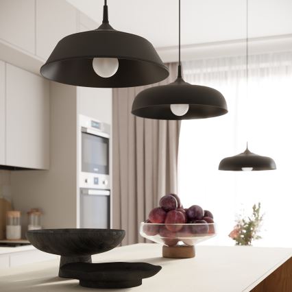 Lühter GINA 1xE27/15W/230V d. 38 cm must