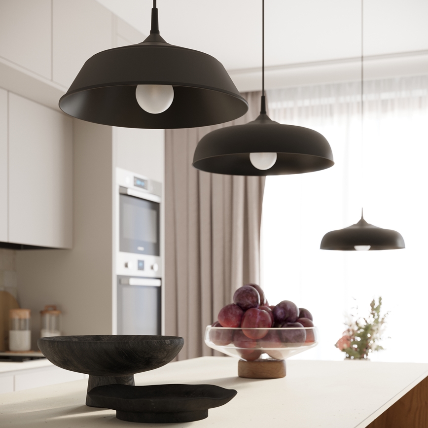 Lühter GINA 1xE27/15W/230V d. 38 cm must