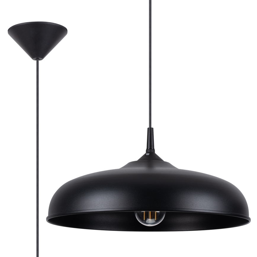 Lühter GINA 1xE27/15W/230V d. 38 cm must