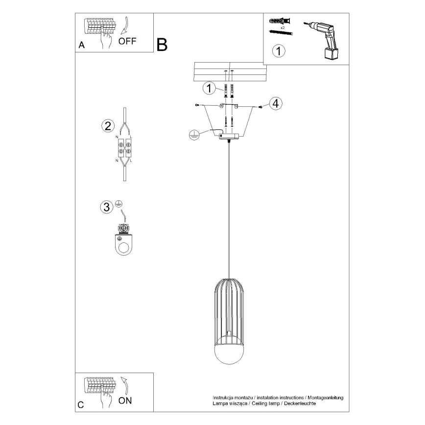 Lühter BRINA 1xG9/8W/230V valge
