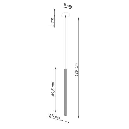 Lühter ARCHE 1xG9/8W/230V must
