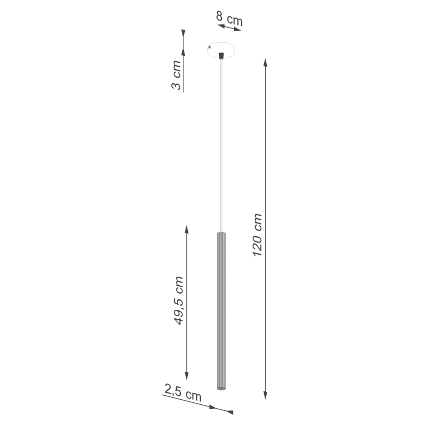 Lühter ARCHE 1xG9/8W/230V kuldne
