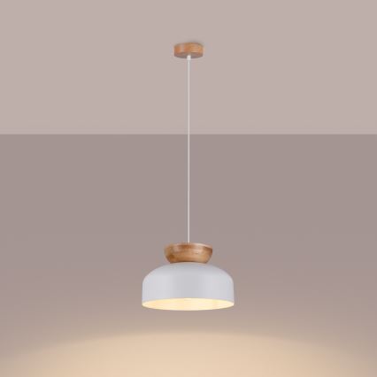 Lühter MARION 1xE27/15W/230V d. 29,5 cm valge