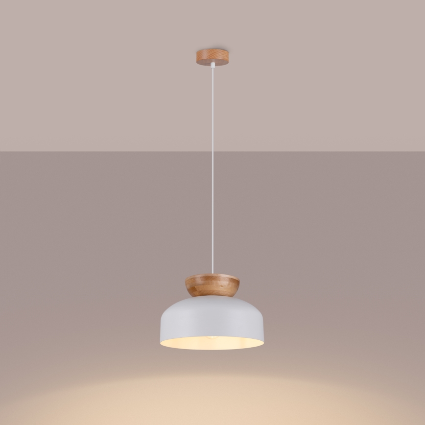 Lühter MARION 1xE27/15W/230V d. 29,5 cm valge