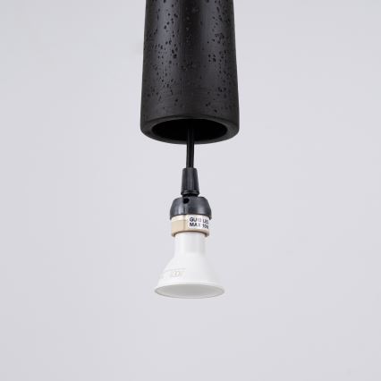 Lühter ELECTRA 1xGU10/10W/230V betoon/must