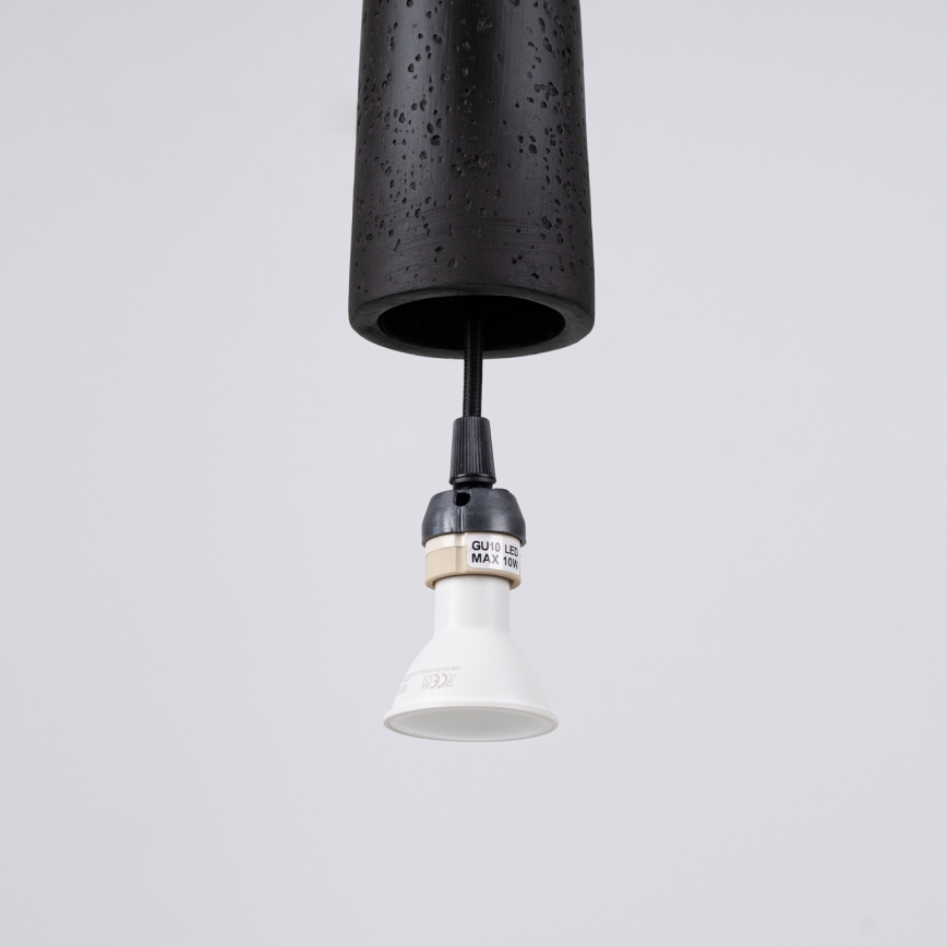 Lühter ELECTRA 1xGU10/10W/230V betoon/must