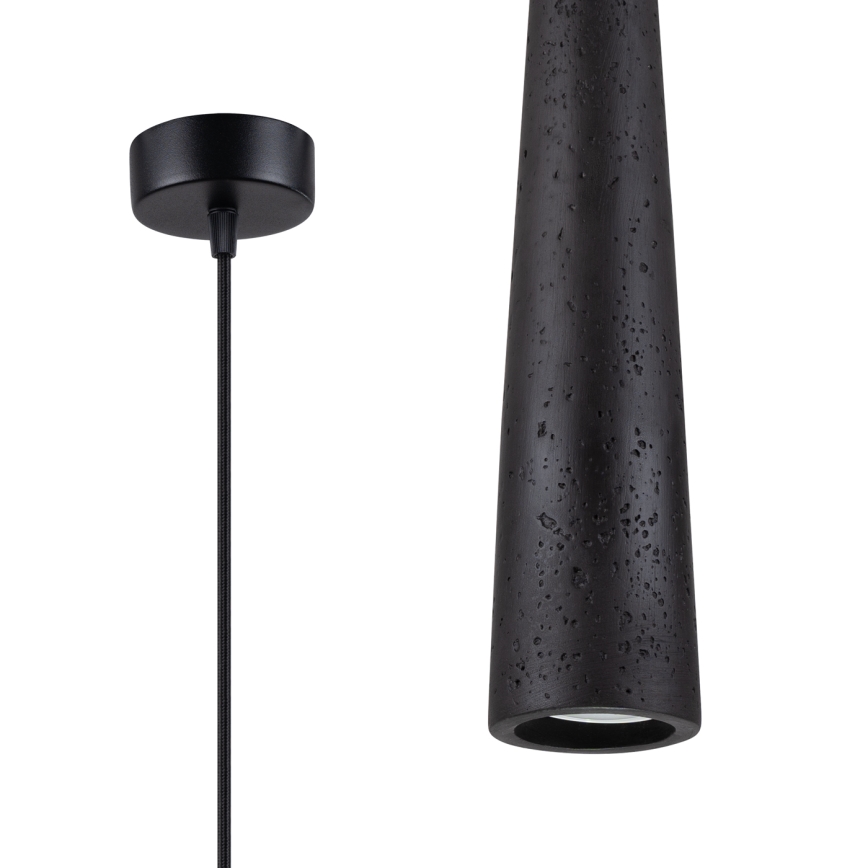 Lühter ELECTRA 1xGU10/10W/230V betoon/must