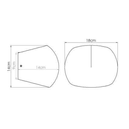 Seinavalgusti GLOBE 2xG9/8W/230V betoon/hall
