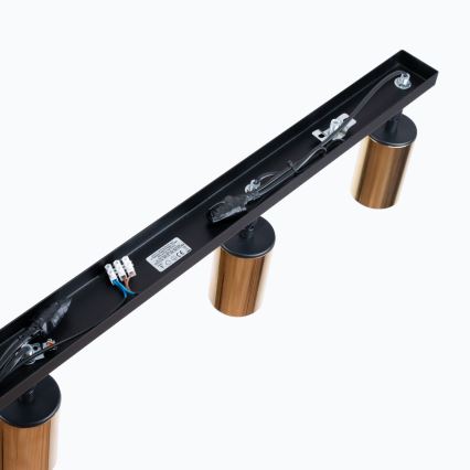 Kohtvalgusti WINX 4xGU10/10W/230V must/kuldne
