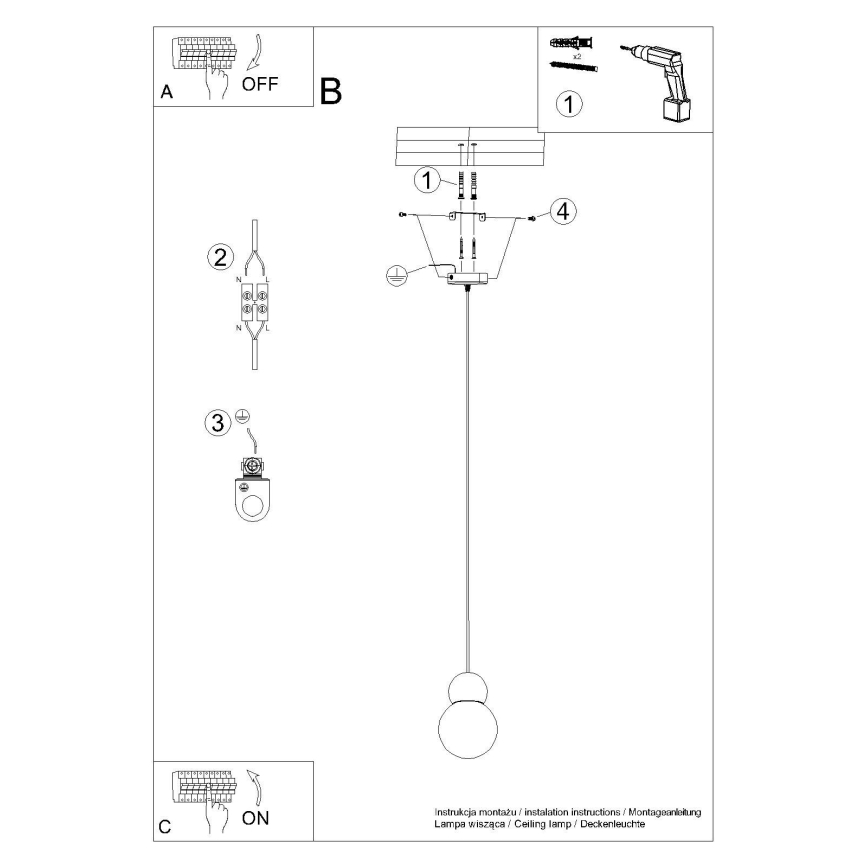 Lühter PEKKA 1xG9/8W/230V valge