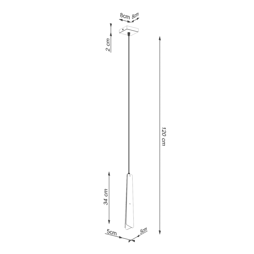 Lühter PRYSM 1xG9/8W/230V must