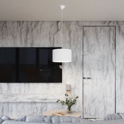 Lühter NOVA 1xE27/15W/230V d. 40 cm valge
