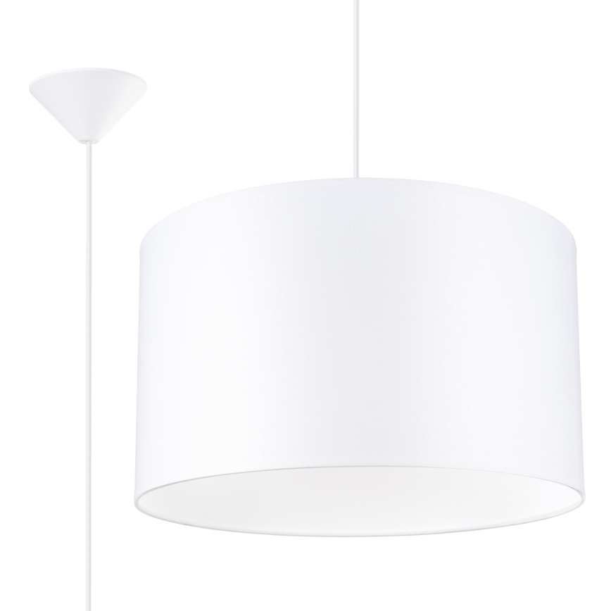 Lühter NOVA 1xE27/15W/230V d. 40 cm valge