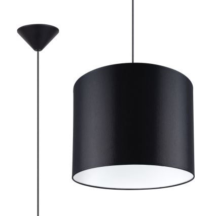 Lühter NOVA 1xE27/15W/230V d. 30 cm must