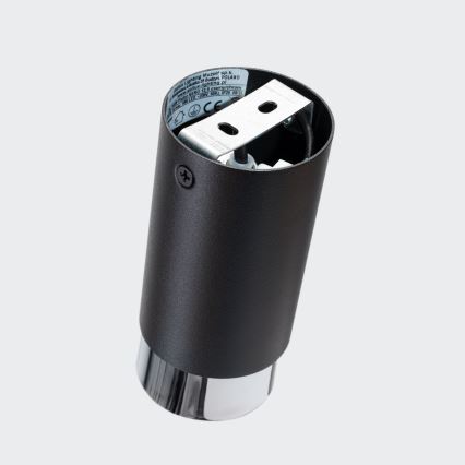 Kohtvalgusti NERO 1xGU10/10W/230V 12,5 cm must/läikiv kroom