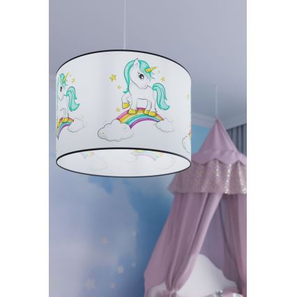 Ripplühter lastele UNICORN 1xE27/15W/230V d. 30 cm ükssarvik