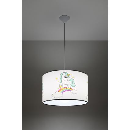 Ripplühter lastele UNICORN 1xE27/15W/230V d. 40 cm ükssarvik