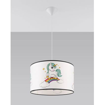 Ripplühter lastele UNICORN 1xE27/15W/230V d. 40 cm ükssarvik