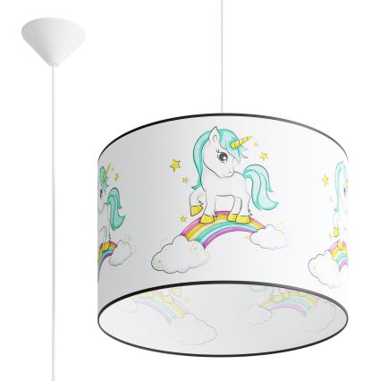 Ripplühter lastele UNICORN 1xE27/15W/230V d. 40 cm ükssarvik