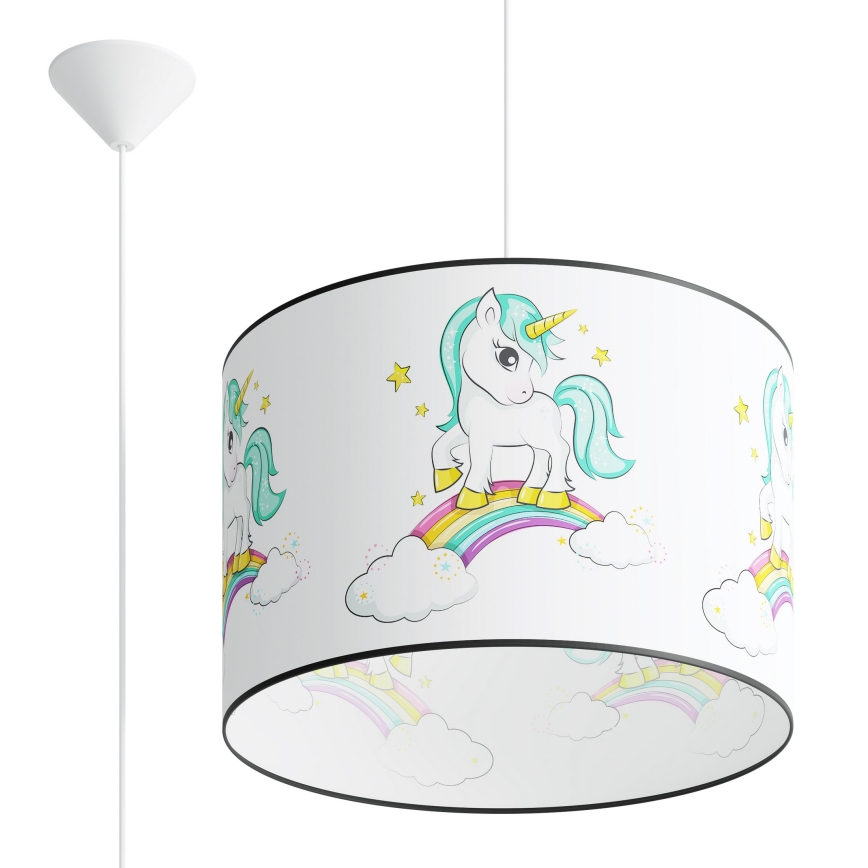 Ripplühter lastele UNICORN 1xE27/15W/230V d. 40 cm ükssarvik
