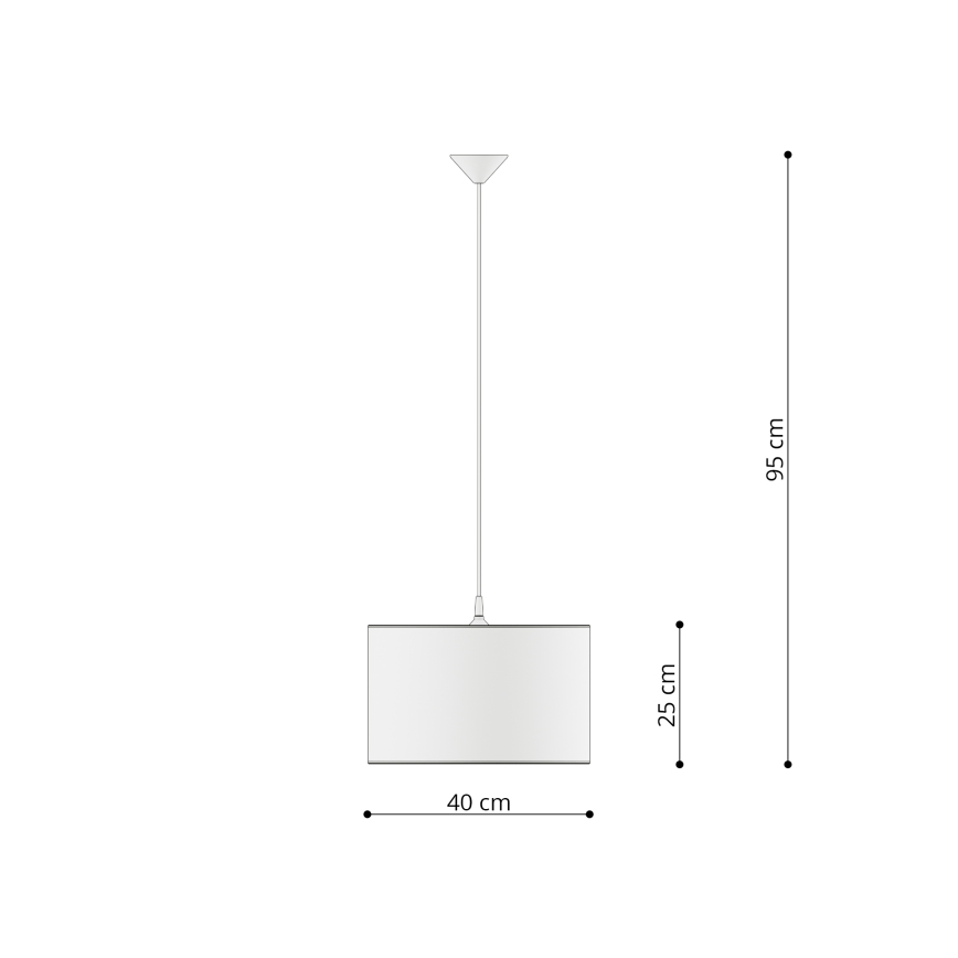Ripplühter lastele UNICORN 1xE27/15W/230V d. 40 cm ükssarvik