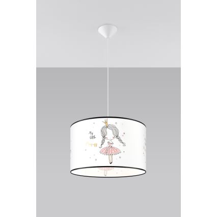 Ripplühter lastele PRINCESS 1xE27/15W/230V d. 40 cm printsess
