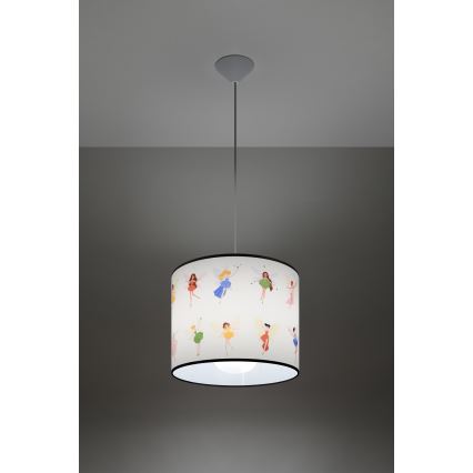 Ripplühter lastele FAIRY 1xE27/15W/230V d. 30 cm haldjas