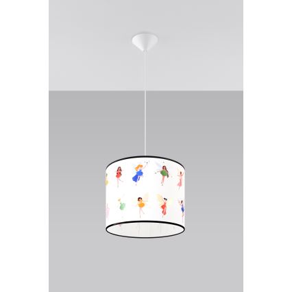 Ripplühter lastele FAIRY 1xE27/15W/230V d. 30 cm haldjas