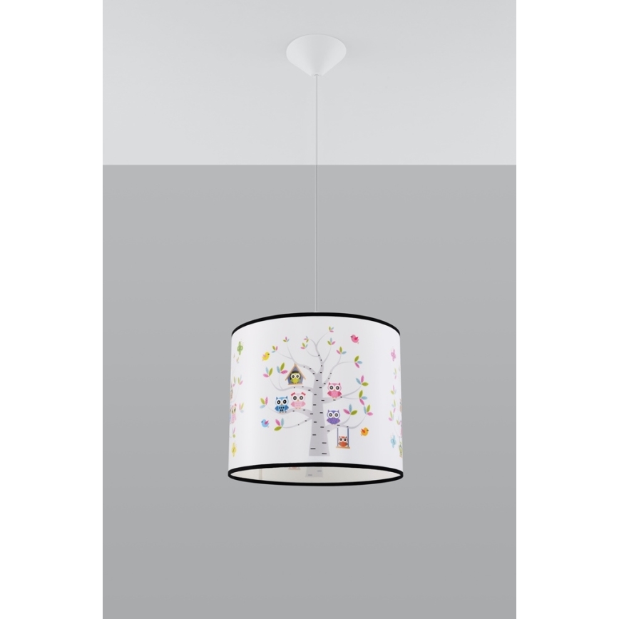 Ripplühter lastele OWLS 1xE27/15W/230V d. 40 cm öökullid
