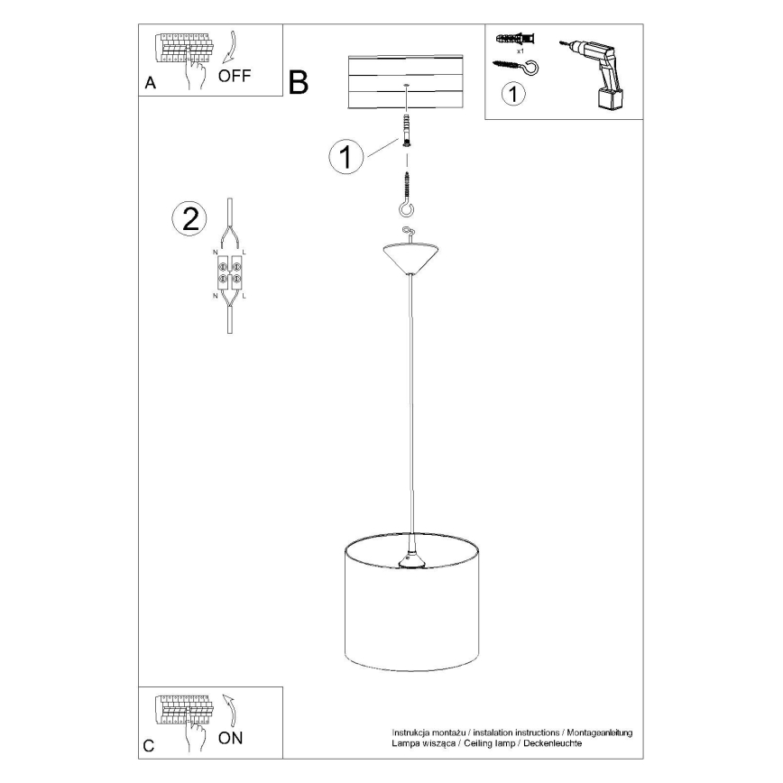 Ripplühter lastele FOOTBALL 1xE27/15W/230V d. 30 cm jalgpall